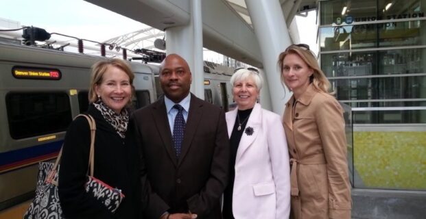 RTD’s unveiling of first commuter rail cars at Denver Union Station on December 2nd.